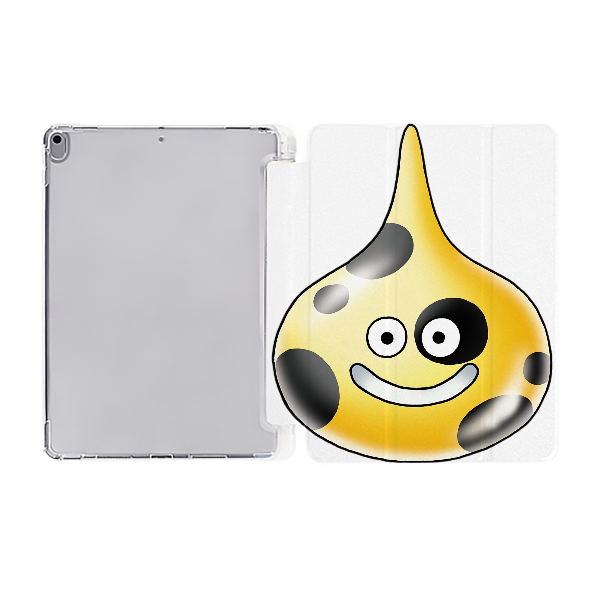 （画像用） ドラゴンクエスト Doragon Kuesuto Dragon Quest IPad ケース ペン収納付き 三つ折りスタンド PUレザー×シリコン 対応機種9.5/10.5/10.9インチ